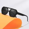 Double Beam Irregular Sunglasses Retro Personalized Sunglasses Trendy Sunglasses