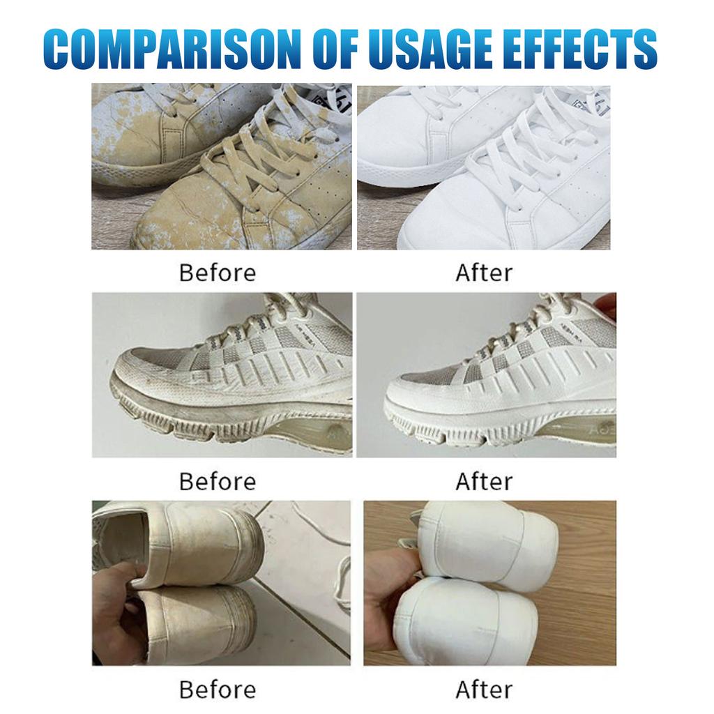 White Shoes Stain Polish Cleaner Čisticí prostředek na skvrny Odstraňte Yellow Edge Cleaner Whiten Cleaning Polish
