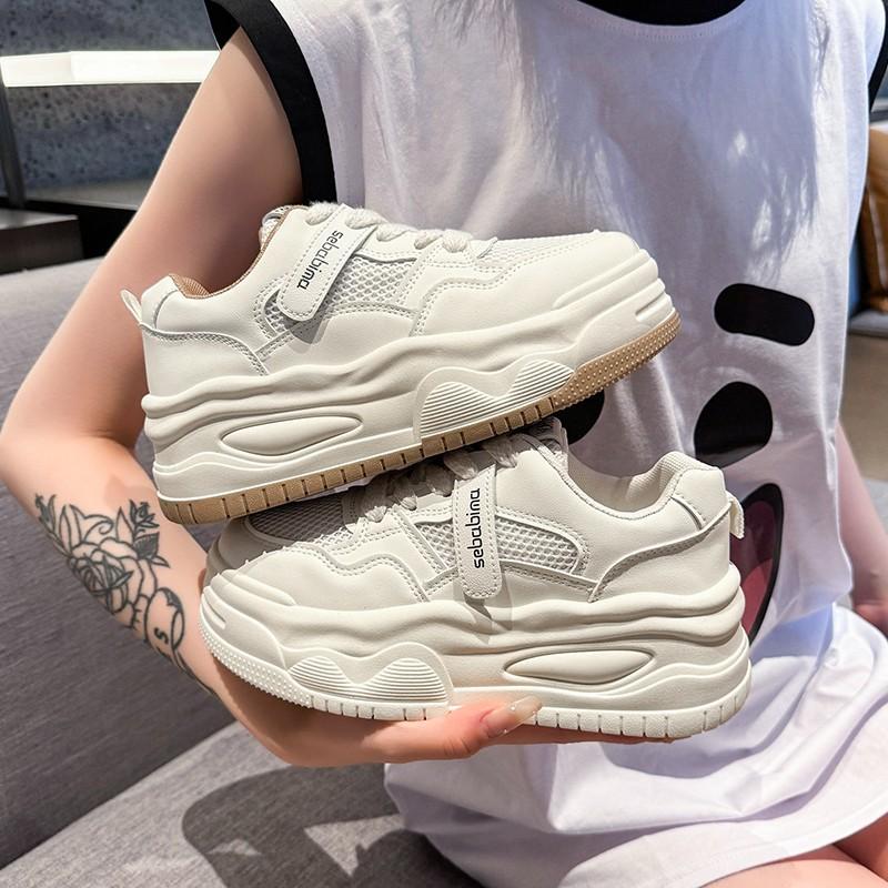 Autumn New Mesh Breathable Sports Little White Shoes Platform Casual Sports Shoes