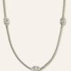 METROCITY JEWELRY Anello Sterling Silver White Necklace A231SN1027WPQ