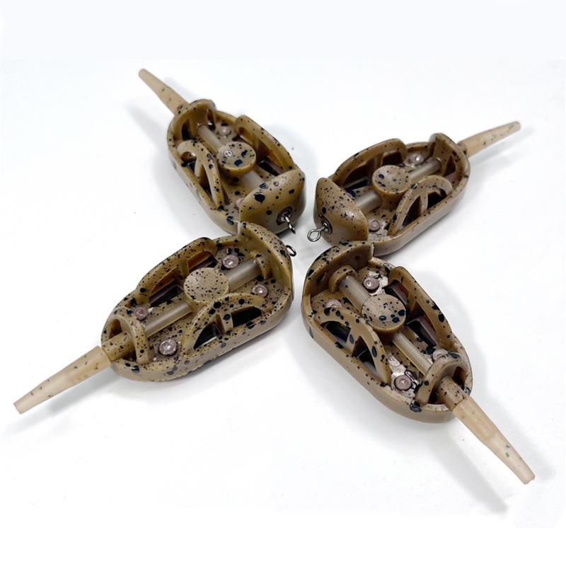 2/5Pcs 20G/30G/40G/50G/60G Method Feeder Fishing Inline Feeder Carp Fishing Feeder Device Kit Feeder Carp Fishing Hair Rigs