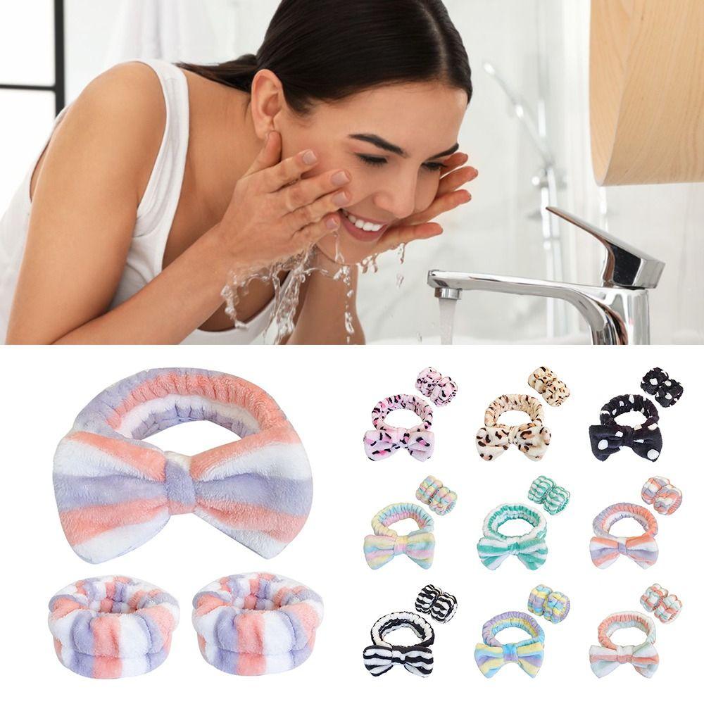 

Headband for Yoga Running Face Wash Wristbands Spa Headband for Washing Face Spa Wrist Washband Style 3
