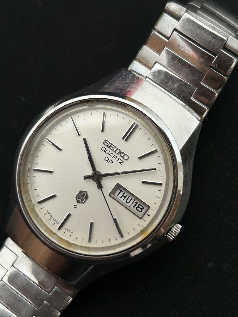 

[Б/У] Seiko QR. Винтажные кварцевые часы 38 в рабочем состоянии
