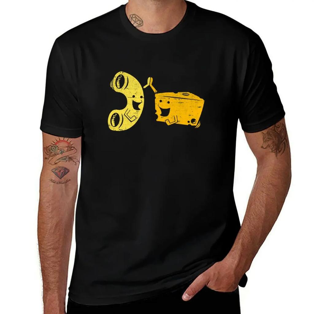 Mac And Cheese T-Shirt vintage graphic tee Short sleeve tee mens plain t shirts