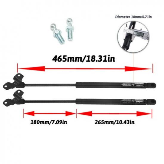 2x For Honda Accord/Acura TSX Front Hood Lift Support Gas Spring Shock Struts