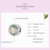 BAMOER Vintage 925 Sterling Silver Round Gorgeous Charm Pendant Fit DIY Making Bracelet Women Statement Jewelry Party Gift