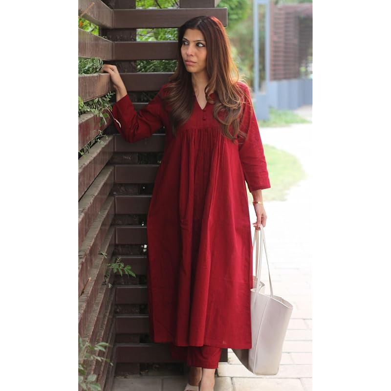 Gosriki Women` Rayon Viscose Solid ALine