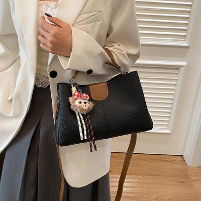 Solid Color Pendant 2025 Spring Retro New Simple Fashion Trend Temperament Casual Portable Shoulder Messenger Women's Bag