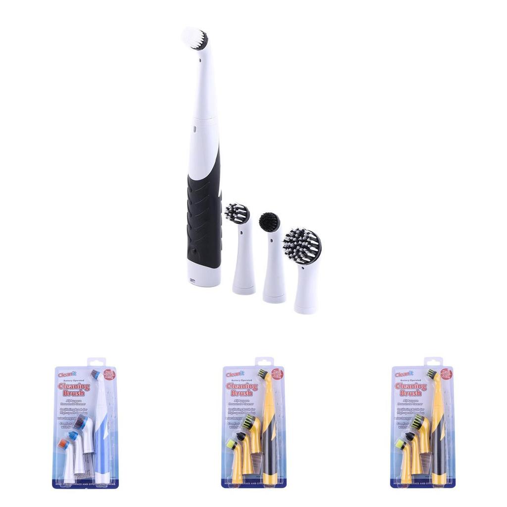 Cleaning Brush Set With Motor For Kitchen Scrubbing And Household Use
