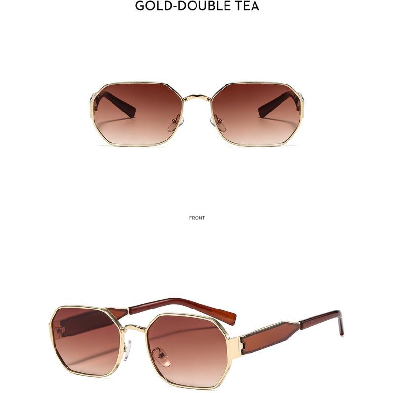 Women's Sunglasses, Metal Polygonal Sunglasses, Men's and Women's Fashion Sunglasses