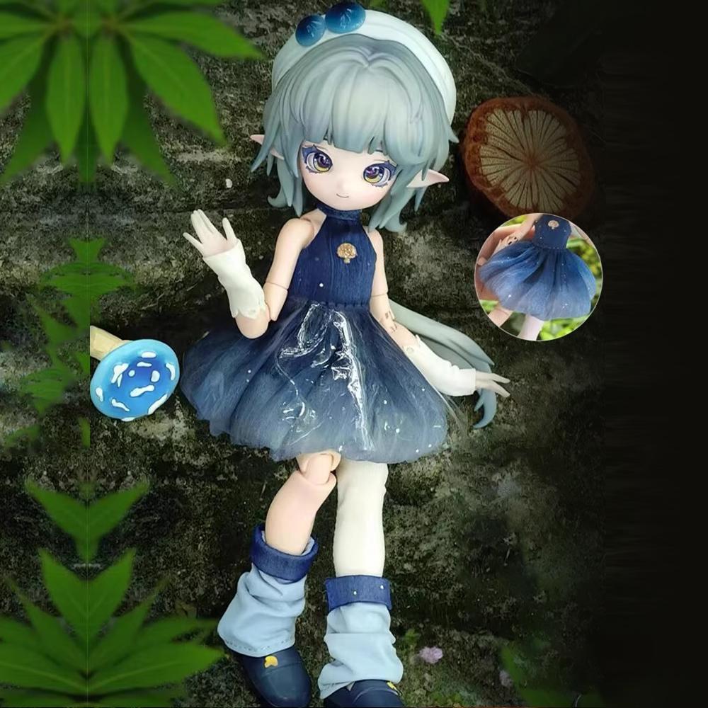 Authentic in Stock Mushroom Fungus 1/12 BJD Blind Box Movable Joint Doll Anime Figure Collectible Toy Ornaments Boy Girl Gifts