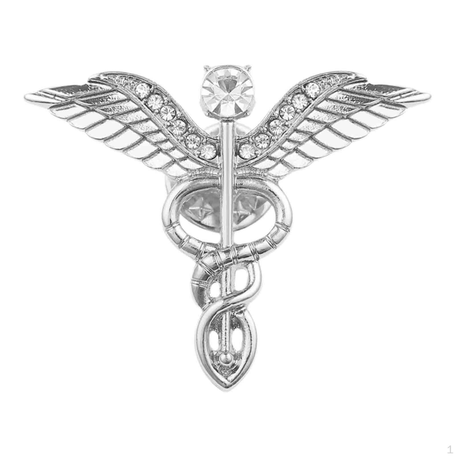 Брошь Ангел Крест Преувеличенная Личность Булавка Лацкан для Галстука Платья Silver