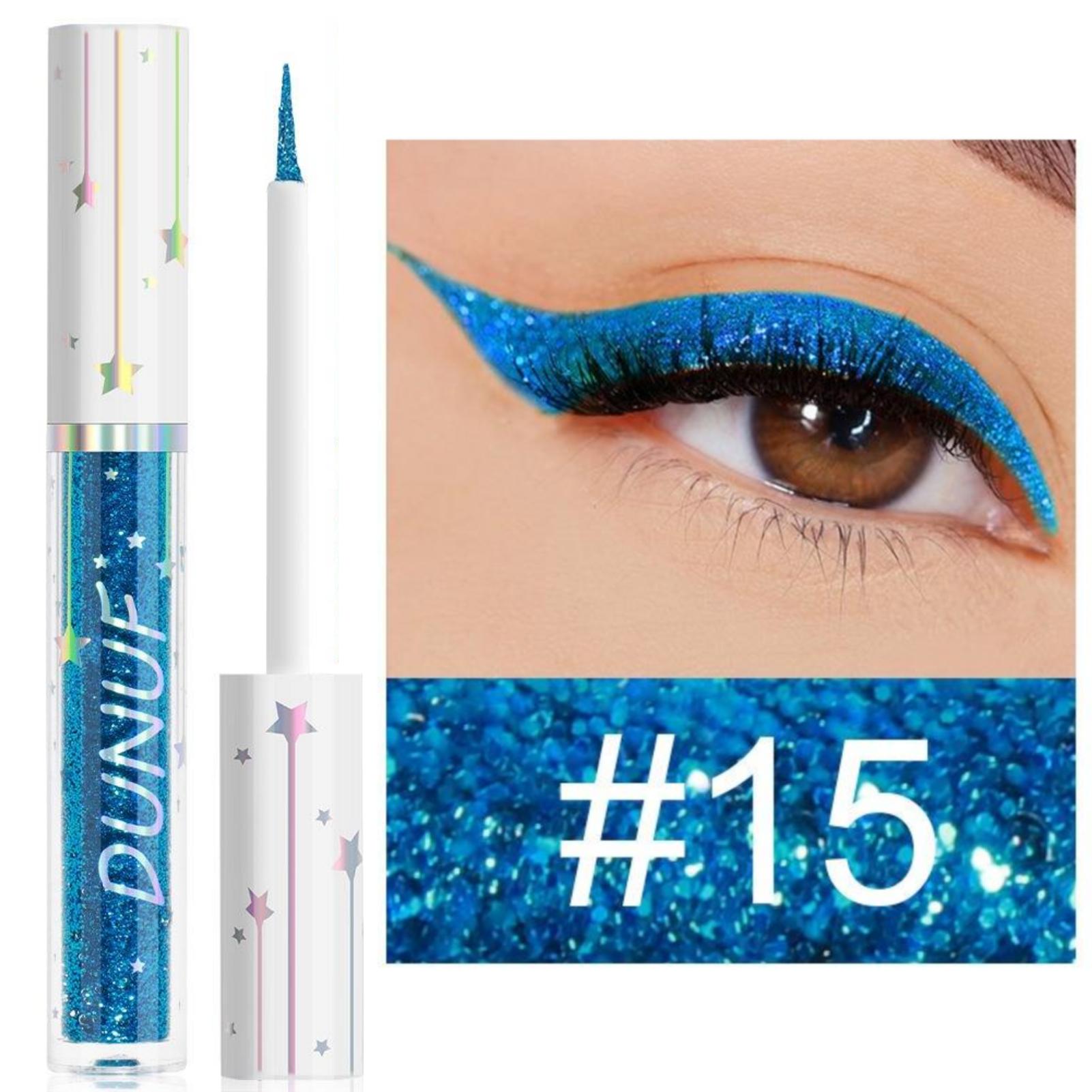

1PC Shiny, Colorful, Quick-drying, Blasting, Waterproof, Vibrant Liquid Eyeliner and Eyeshadow, Ideal Holiday Gift Collection