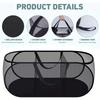 Horizontal Foldable Laundry Basket Mesh Cloth Breathable Laundrys Hamper Large Capacity Storage Baskets Home Accessories