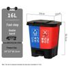 Bidone differenziato a doppio scomparto Kapro 16L