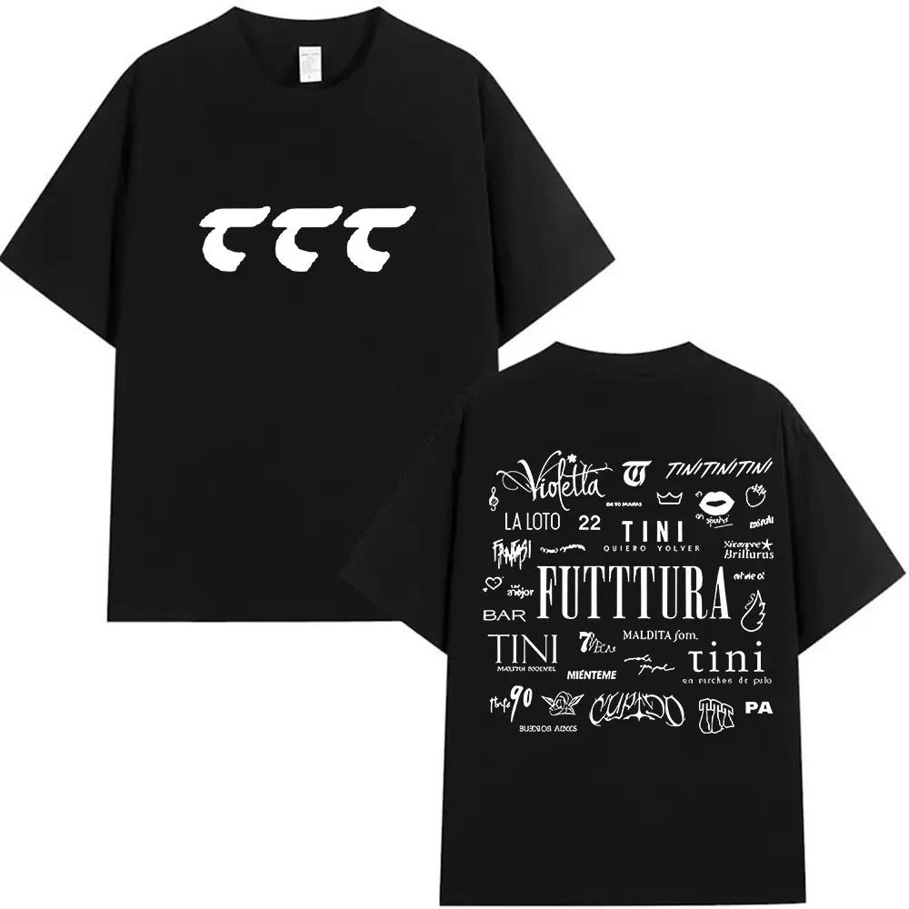 Singer TINI STOESSEL Futtura Tour New Album 2026 Graphic Tshirts Unisex Women Fashion Harajuku Short Sleeve Cotton Tees Streetwear