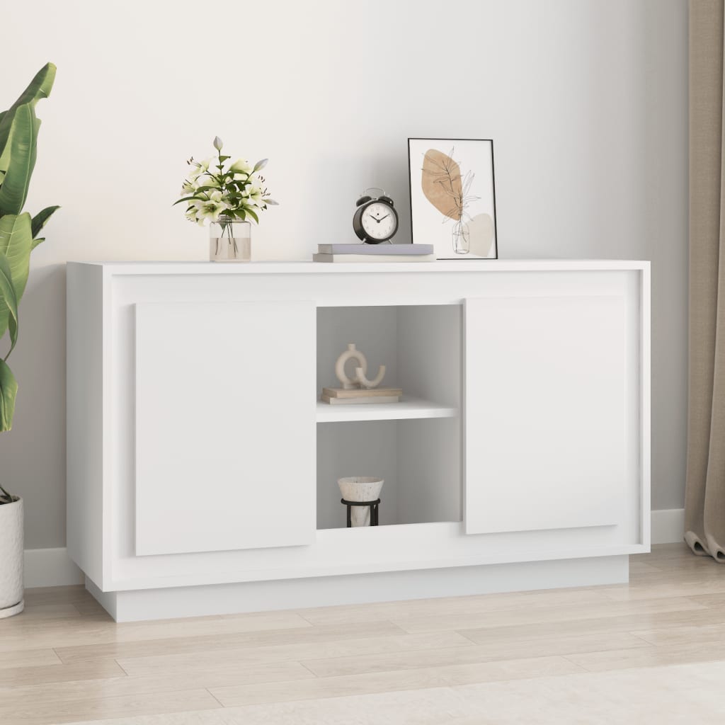 Dressoir Wit 102 x 35 x 60 cm Bewerkt Hout