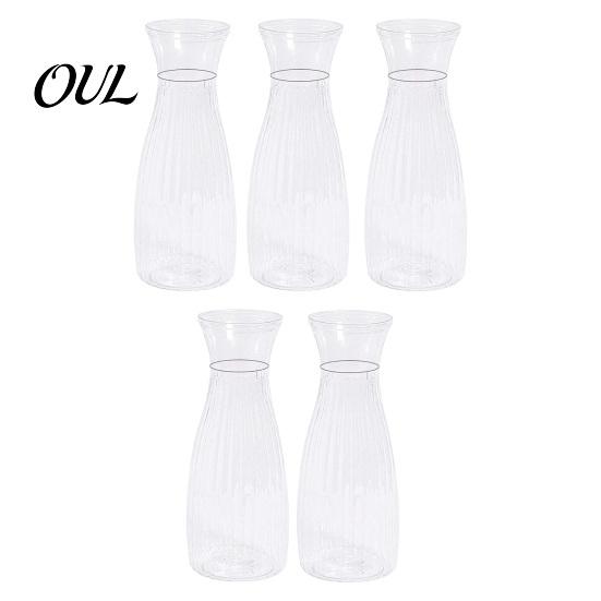 Trendy Flower Container Clear Bud Vase, Plastic Transparent Modern Vase Table Centerpiece for Home Party Wedding Decor Minimalist