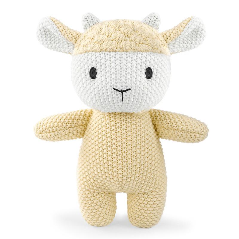 Brinquedo de Pelúcia Elefante de Tricô Para Bebê Conforto Presente Para Crianças