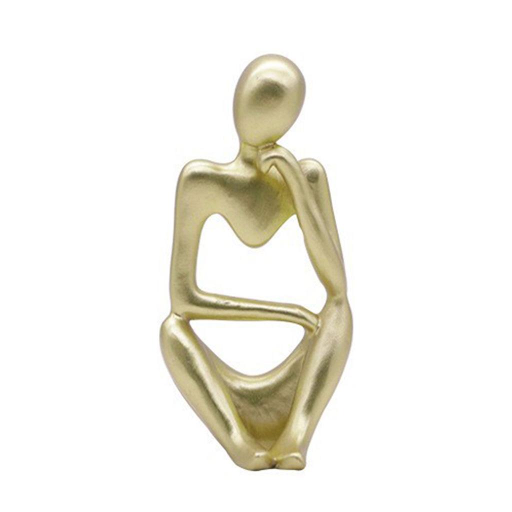 Nordic Home Decoration Abstract Thinker Statue Miniature Resin Sculpture Figurines Home Desktop Decoration Sculpture Ornaments