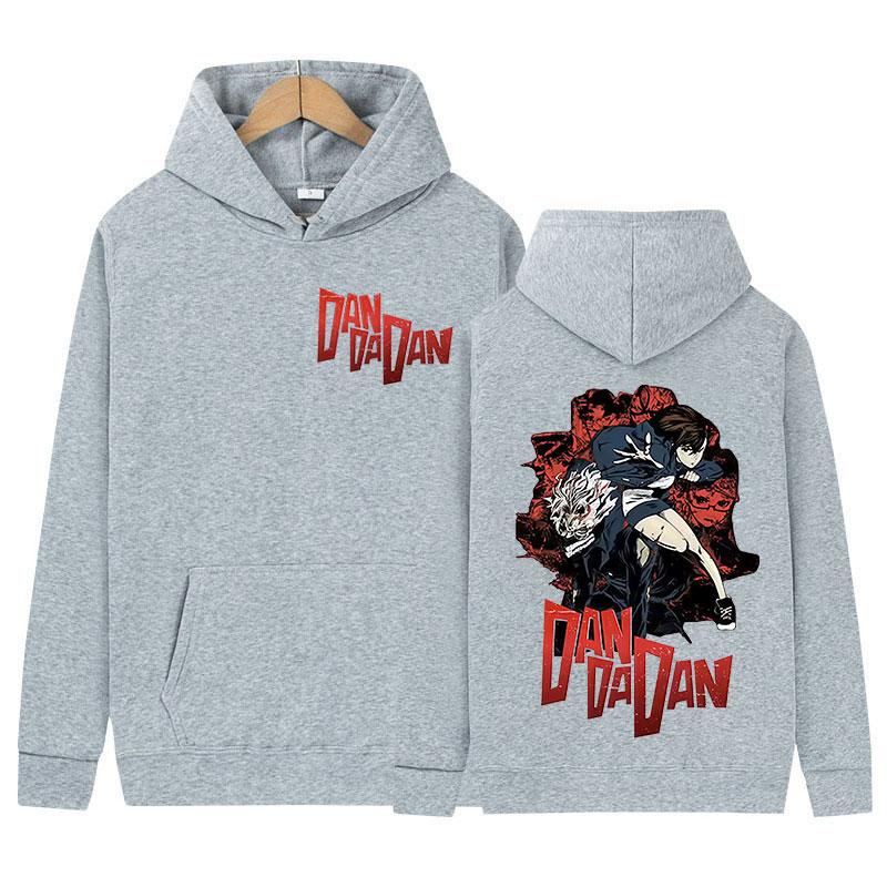Japanese Anime Dandadan Okarun Dan Da Dan Graphic Hoody Unisex Harajuku Fashion Sweatshirt High Quality Fleece Hoodie Streetwear