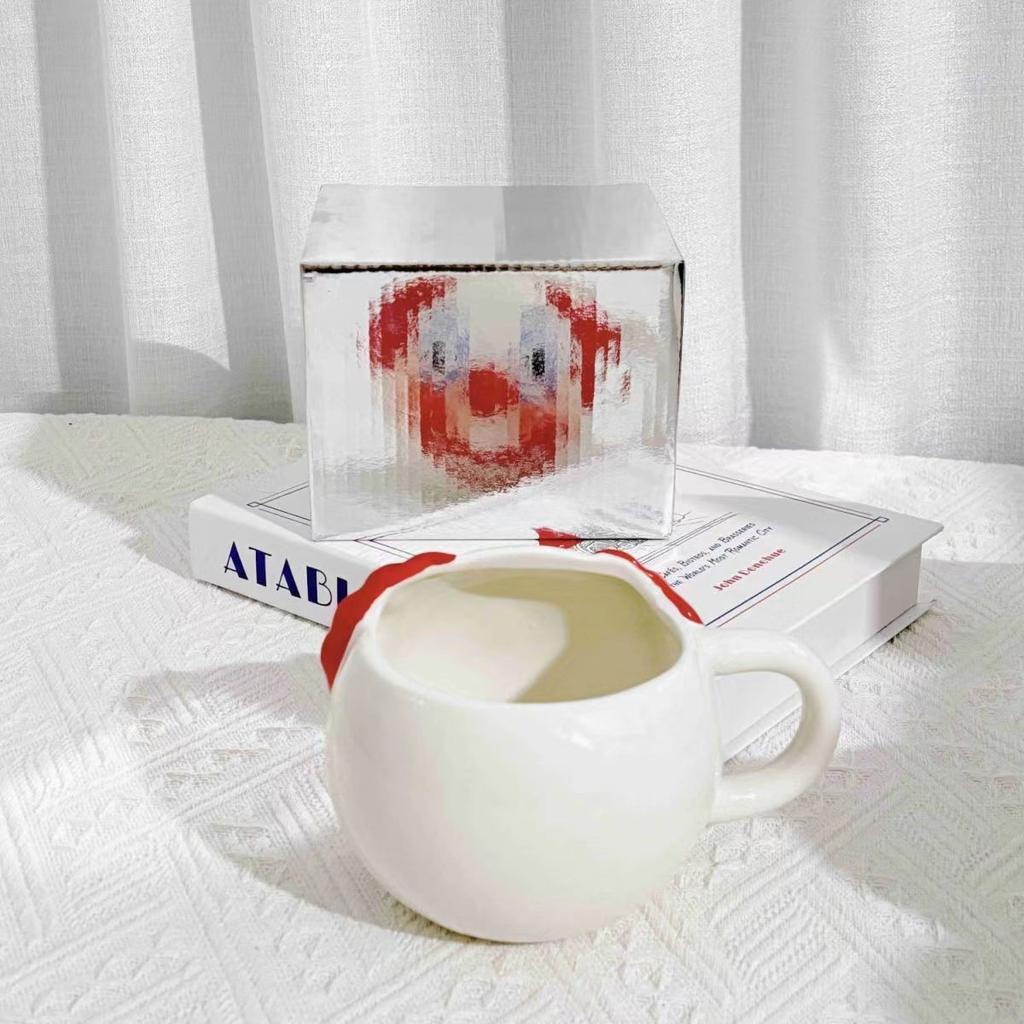 Clown Shaped Ceramic Coffee Mug With Handle Cute Funny Joker Porcelain Milk Tea Breakfast Cup 480ML