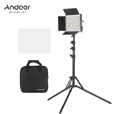 Kit de luz de vídeo LED y soporte de 78,7 pulgadas, 660 bombillas LED regulables