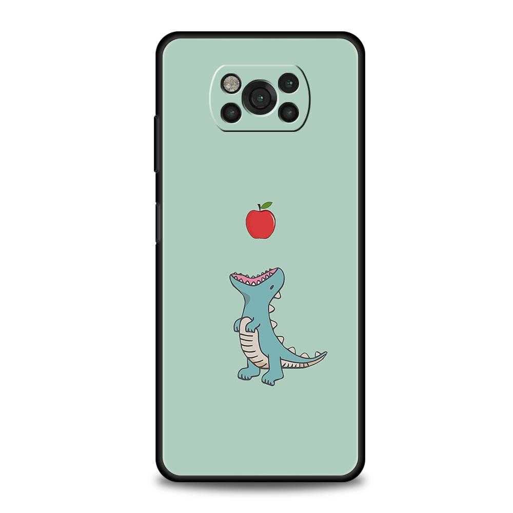 Cute Dinosaur Bear Couple For Xiaomi Poco X5 Pro Phone Case For Poco X4 X3 NFC F5 Pro F4 F3 GT M5 M4 Pro 5G M3 C51 C50 C55 Cover