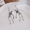 Zinc Zinc Alloy Skeleton Earrings Hip Hop Imitation Human Bone Earrings Fashion Halloween Earrings  Gift