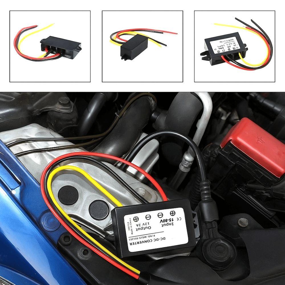DC 15V-80V To DC 12V 2A Step-Down Converter Step-Down Voltage Reducer Buck Regulator Voltage Regulator Power Supply