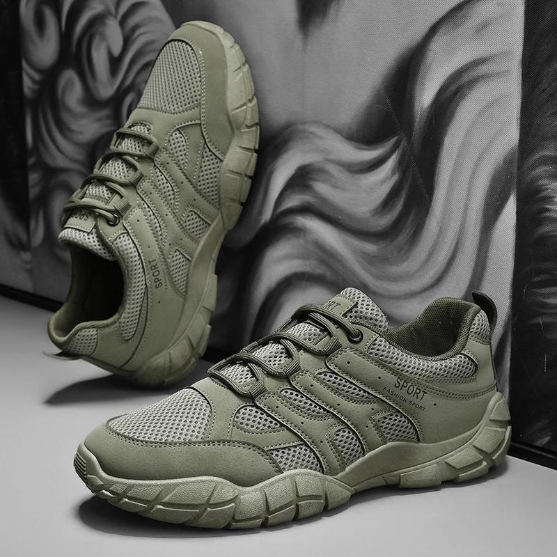 Chaussures de sport pour hommes nouvelle mode décontractée été légères confortables semelle souple extérieur rehaussantes antidérapantes chaussures de sport décontractées
