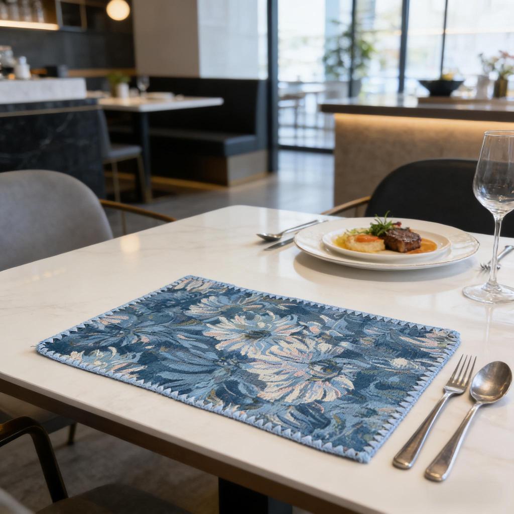 Cotton Linen Table Mats 12 x 18 Inch Washable Durable Easy Clean for Dining Table Kitchen Home Party Festival Decor Rectangular Farmhouse Placemats