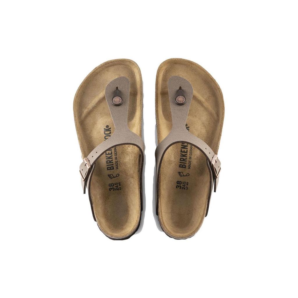 Birkenstock Gizeh Birkibuc Mocha Unisex Sandals Brown 0043751