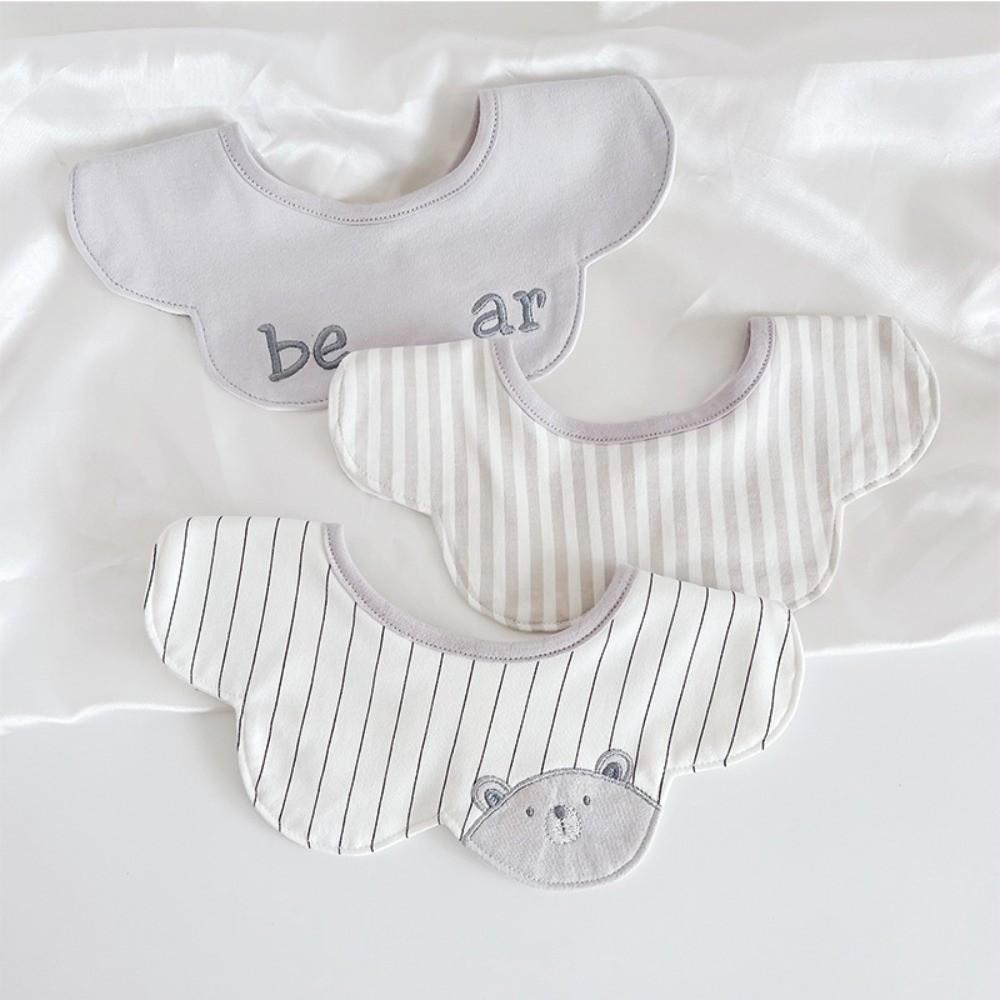 3pcs Set Breathable Drool Bibs Absorbent Bibs for Baby Girl Boy Baby Bib  Infant Daily Wear