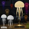3D Movable Jellyfish Lamp USB Smart Voice Control Dimmable Color-Changing Creative Night Light Ocean Anime Light Sign Ornaments