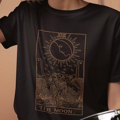 The Moon T Shirt - Tarot - The Sun - Death - The Star