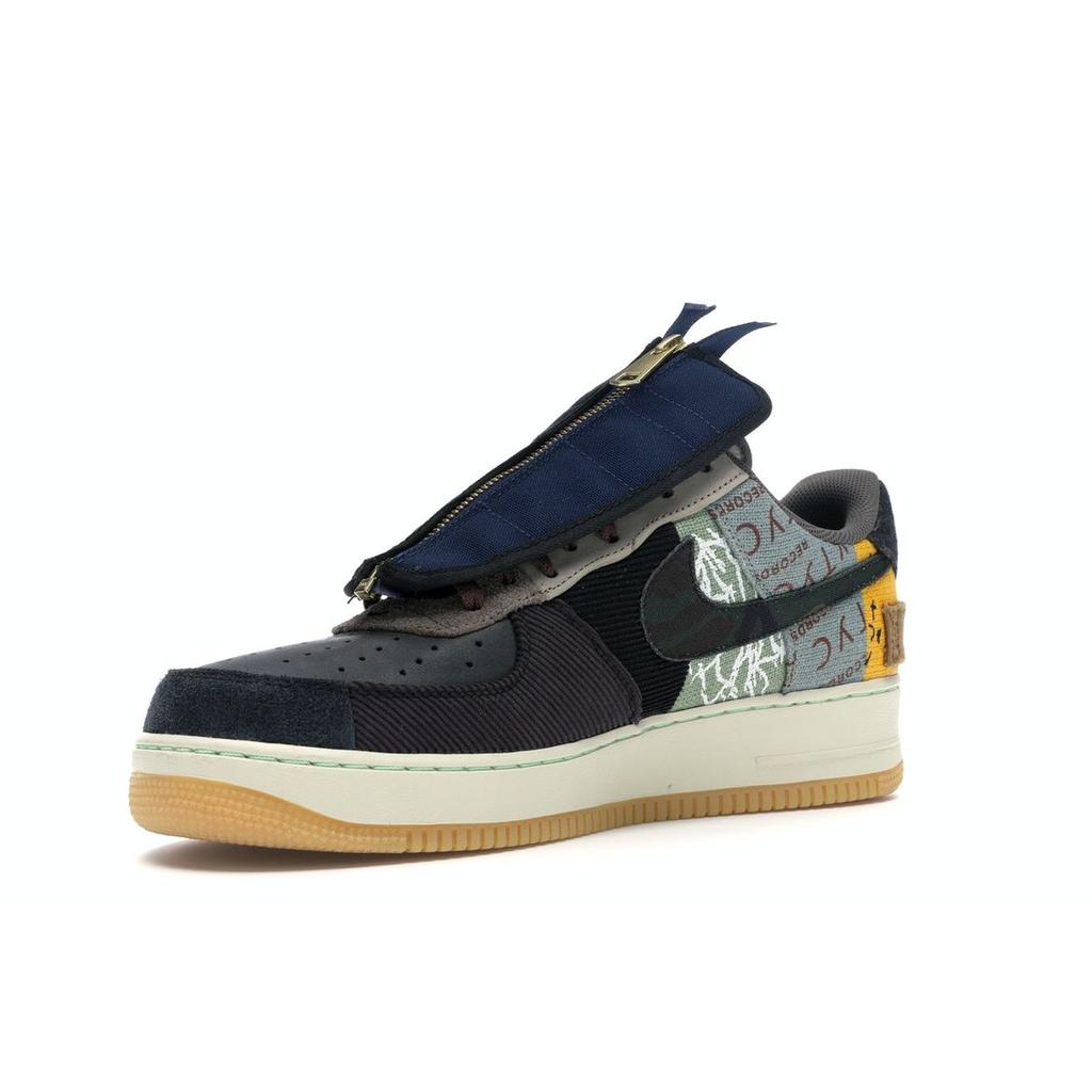 Nike Travis Scott X Air Force 1 Low Cactus Jack Unisex Sneakers Multi-Color Muted-Bronze Fossil CN2405-900