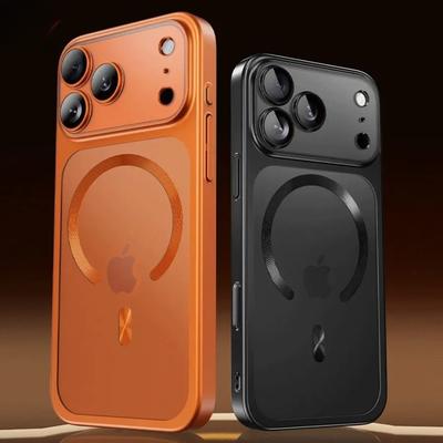 Etui 17ProMax Miękkie Etui TPU dla IPhone 17 16 15 14 13 Pro Max Magsafe Przezroczyste Szkło Hartowane na Obiektyw Folia Ochronna na Aparat Pokrowiec do Ładowania Bezprzewodowego