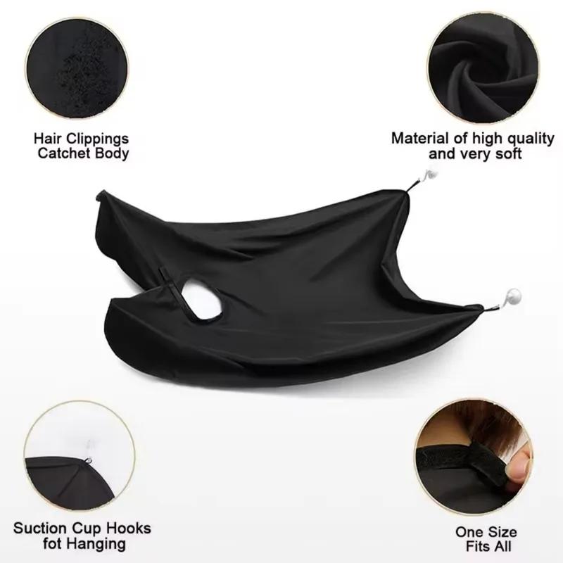 Shaving Apron for Man Beard Shaving Adult Shaver Cleaning Apron for Shaving and Hair Cutting That Can Be Attached To The Mirror