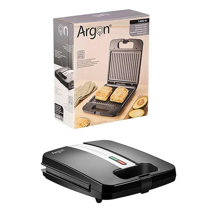 Grille-sandwich - DAM - 1400W - Noir - Compact - Antiadhésif