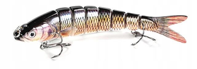 Wobbler Pike Zander Jointed F144 Gold-Silver