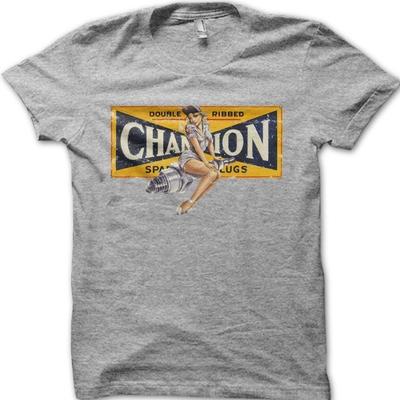 VINTAGE BIKER Pinup Girl Champion Motorcycle Classic Biker T-Shirt 6038