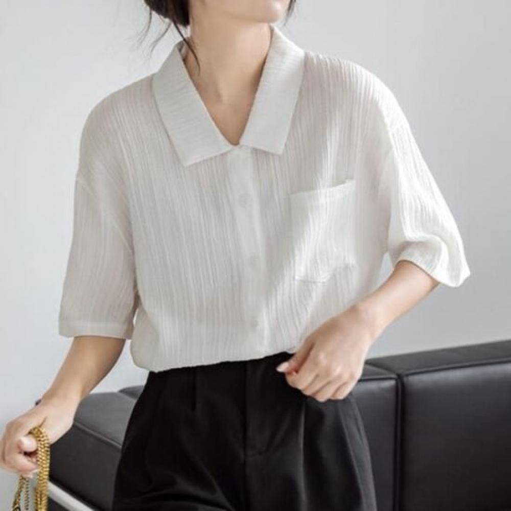 Navava Casual Loose Fit 5 Point Sleeve Shirt Nb2710