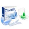 Anti-snorking Bruksisme Silikon Munnstykke & Sovende Ørepropper Forbedre Søvn Tenner Bruksisme Søvnhjelp Anti-Snorke&Apné Apparat