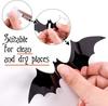 12Pcs Black Bat 3D Wall Stickers For Home Room Decoration Party Door And Window Halloween Supplies Decor Hanging Christmas Decor