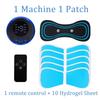 EMS Mini Electric Pulse Neck Masager LCD Display 8 Mode Cervical Massage Patch Muscle Pain Relief Tool Portable Body Massager