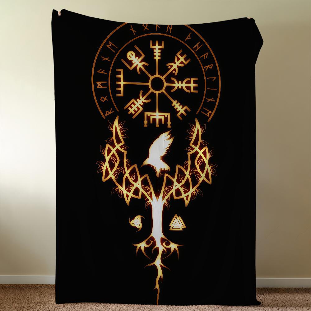 V-VegvisirS-ES V-VikingS-ES Fashion Blanket Throw Super Cosy Plush Living Room Sofa Couch Childish Birthday Gifts
