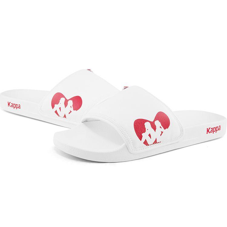 Kappa Outdoor Printed Sports Slippers Men Footwear White Red K0BX5LT02D-030