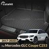 For Mercedes-Benz GLC Class Coupe C253 2017- 22 21 20 19 18 Lutehil Car Trunk Mat 3D Design Non-Slip Accessories