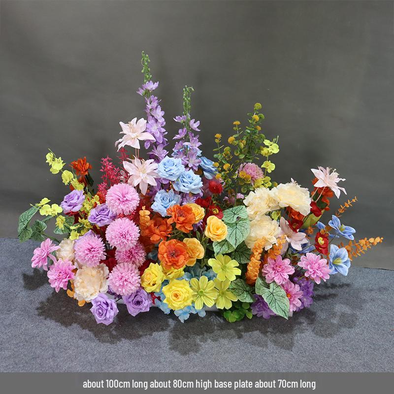 Monet Garden Silk Flowers - Colorful Wedding Aisle Decorations & Art Floral Installations